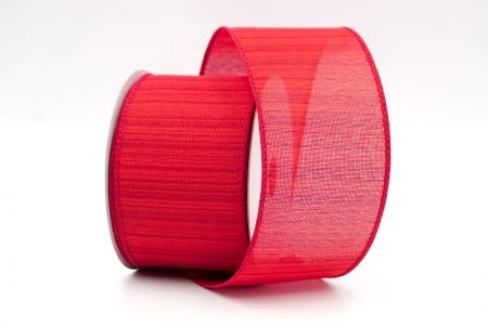 Red_Stripe Faux Burlap Wired Ribbon_KF8263GC-7-169