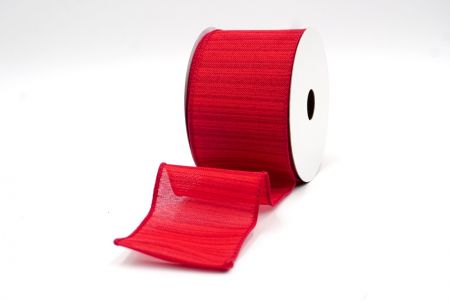 Red_Stripe Faux Burlap Wired Ribbon_KF8263GC-7-169