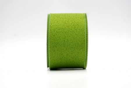 Неоново-зелена стрічка з дизайном "Glitter Drops"_KF8264GC-15-42