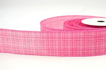 Cinta de arpillera con cableado de colores lisos rosa_KF8265GC-5-218