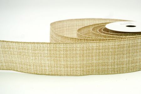 Natural_Glitter Faux Burlap Wired Ribbon_KF8266GC-14-183