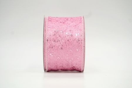 Розовая искрящаяся лента с дизайном Glitters Ribbon_KF8268GC-5-5