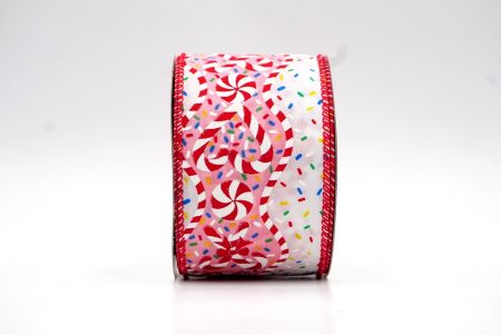 Ruban de confettis de bonbons de Noël blanc/rouge_KF8306GC-1-7