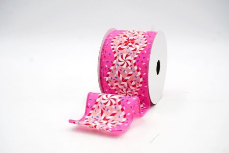 Roze Kerst Snoep Confetti Lint_KF8306GC-5-218