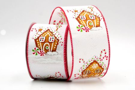 White/Red_Gingerbread House Wired Ribbon_KF8311GC-1-7