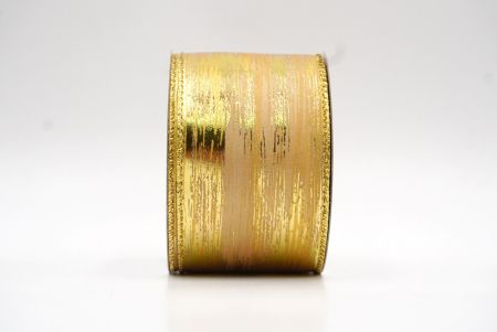 Світло-коричневий/Золотий Святкова металічна фольга Абстрактна стрічка_KF8321G-14