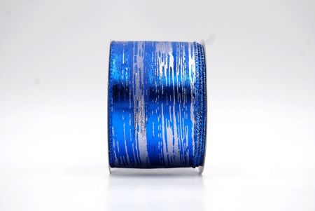 नीला त्योहारी धातुयुक्त फॉइल अव्यवस्था रिबन_KF8321GB-4