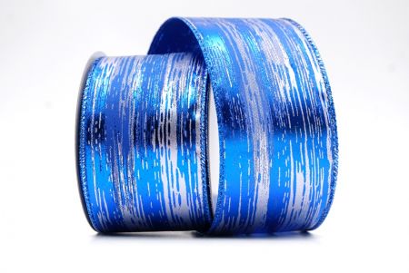 Blauw Feestelijke Metallic Folie Abstracte Lint_KF8321GB-4
