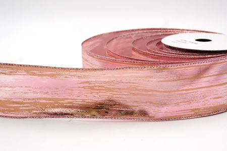 Рожева Святкова металічна фольга Абстрактна стрічка_KF8321GM-5