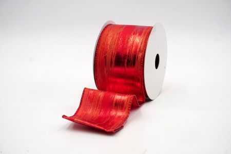 Rotes Festliches Metallic-Folien-Abstraktband_KF8321GR-7R