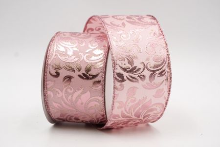 Rosa elegantes Folienband mit Weinbergblättern_KF8322GM-5