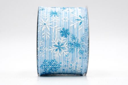 Sky Blue_Snowflakes Wired Ribbon_KF8352GC-12-216