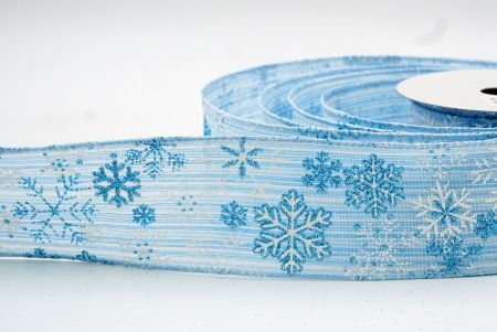 Sky Blue_Snowflakes Wired Ribbon_KF8352GC-12-216