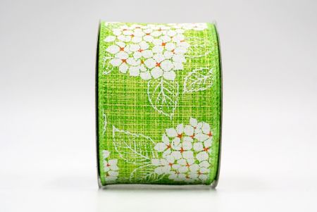 Cinta con cable de flor de hortensia verde y blanca_KF8359GC-15-190