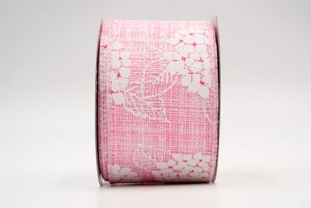 Cinta con cable de flor de hortensia rosa y blanca_KF8359GC-5-5