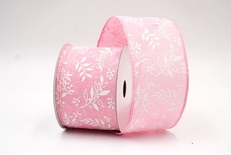 Cinta de diseño de hojas de primavera rosa claro_KF8360GC-5-5