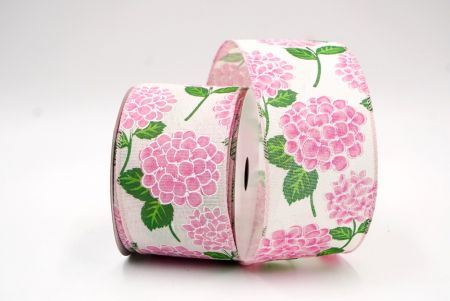 Fita de design de flor de Hortênsia florescente rosa claro/rosa_KF8364GC-2-5