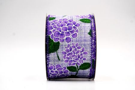 Violeta/violeta Diseño de cinta de flor de hortensia floreciente en violeta_KF8365GC-11-34