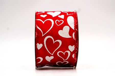 Red/White Valentine's Heart Design Ribbon_KF8368GC-7-7