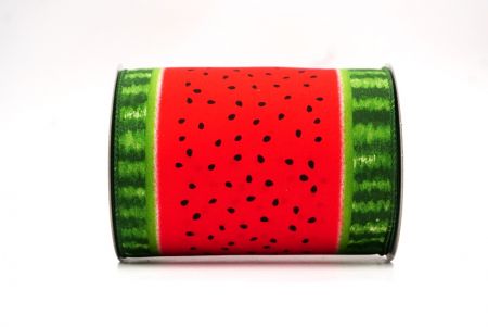 Red Watermelon Design Wired Ribbon_KF8392GC-7-127