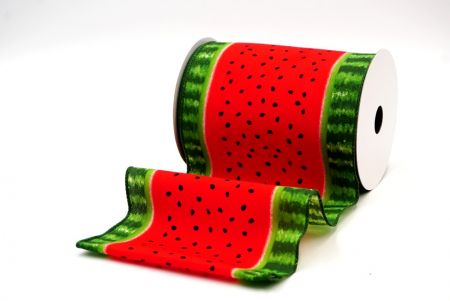 Rood Watermeloen Ontwerp Bedraad Lint_KF8392GC-7-127