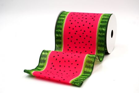 Roze Watermeloen Ontwerp Bedraad Lint_KF8393GC-5-127