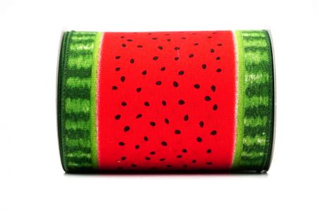 Red1 Watermelon Design Wired Ribbon_KF8393GC-7-127