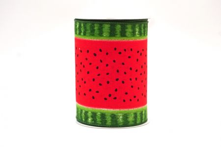 Red1 Watermelon Design Wired Ribbon_KF8393GC-7-127