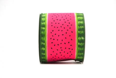 Roze 1 Watermeloen Ontwerp Bedraad Lint_KF8394GC-5-127