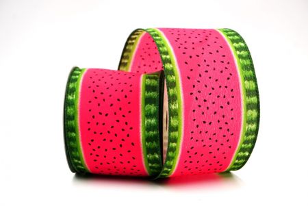 Roze 1 Watermeloen Ontwerp Bedraad Lint_KF8394GC-5-127