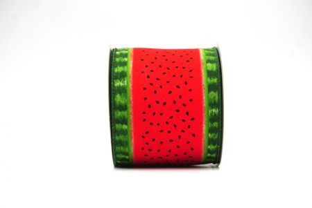 Rood 2 Watermeloen Ontwerp Bedraad Lint_KF8394GC-7-127