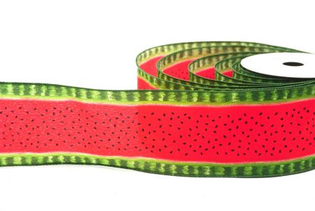 Rotes 2 Wassermelonen-Design-Geschenkband mit Draht_KF8394GC-7-127