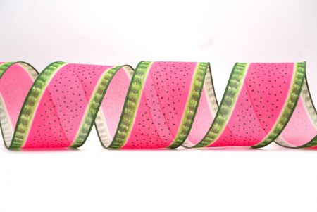 Pink 2 Watermelon Design Wired Ribbon_KF8395GC-5-127