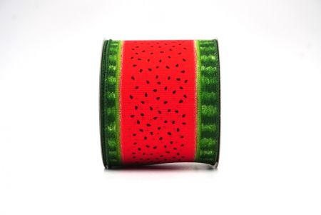 Ruban câblé à motif pastèque rouge 3 Watermelon_KF8395GC-7-127