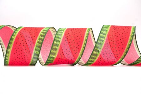 Red 3 Watermelon Design Wired Ribbon_KF8395GC-7-127