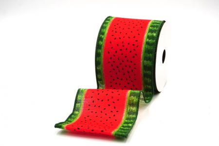 Red 3 Watermelon Design Wired Ribbon_KF8395GC-7-127