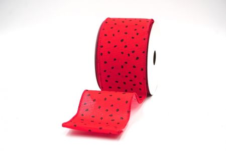 Red/ Seed Watermelon Design Wired Ribbon_KF8396GC-7-7