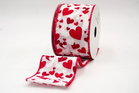 White_Valentine Heart and Wings Design Ribbon_KF8398GC-1-7