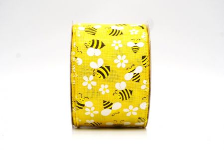 Gelbes Frühlingsbienen Drahtband_KF8402GC-6-6