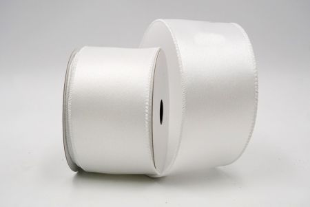 White_Plain Color Wired Ribbon_KF8403GC-1-1