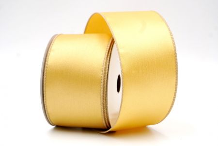 Lt. Brown_Plain Color Wired Ribbon_KF8403GC-13-183