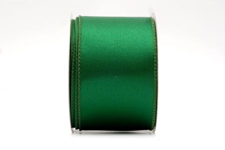 Ruban en fil métallique de couleur unie vert_KF8403GC-3-127