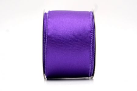 Ruban en fil métallique de couleur unie violet_KF8403GC-34-34