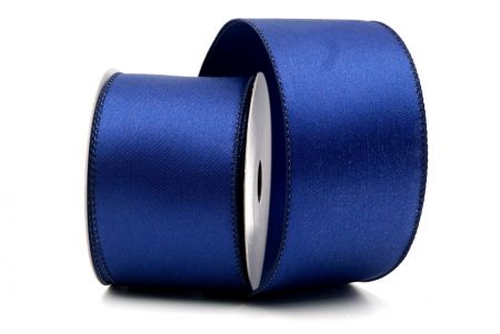 Navy Blue_Plain Color Wired Ribbon_KF8403GC-4-4