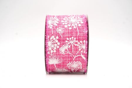 Розовая весенняя ленточка с одуванчиками_KF8404GC-40-218