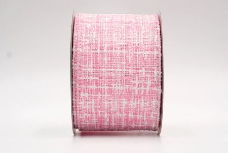 Рожевий весняні кольори, фальшива мішковина, дротяна стрічка_KF8405GC-5-5