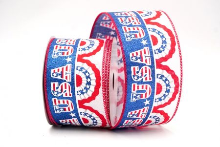 White_Patriotic USA Wired Ribbon_KF8457GC-1-7