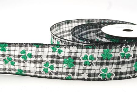 Plaid niger Plaid scintillans trifolium folia filum ribbon_KF8472GC-53-53