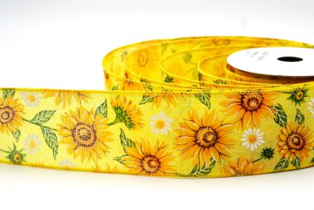 Gelbes Sonnenblumen-Design-Drahtband_KF8488GC-6-6