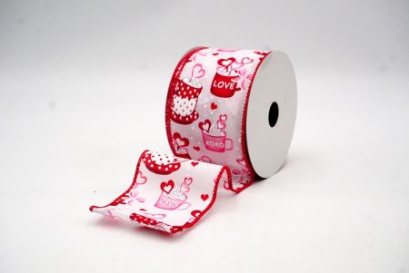 White Valentine Cups Design Wired Ribbon_KF8494GC-1-7